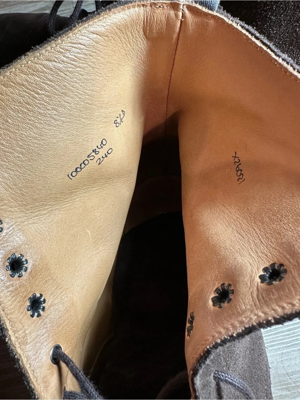 Crockett And Jones For Brooks Brothers Brown Suede Boot Size 8.5D US Made In UK